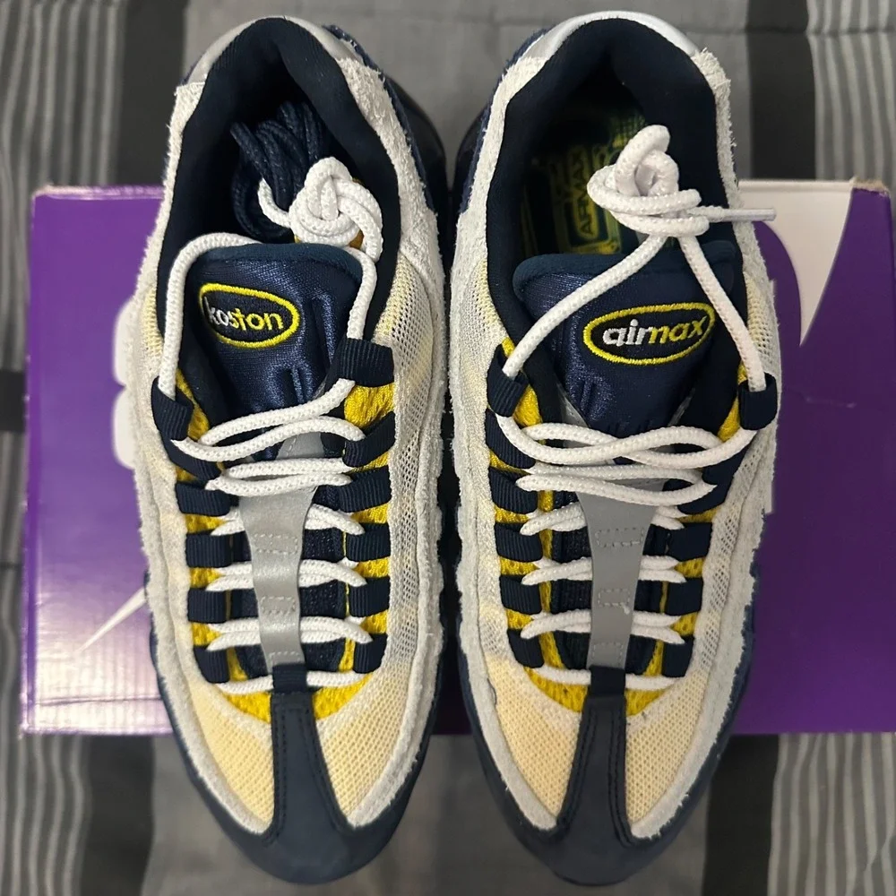 Nike SB Air Max 95 Eric Koston Speed Yellow Obsidian Navy HQ8495-400 Men's 6.5 - Picture 5 of 8